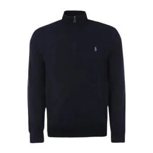 Ralph Lauren Navy Half Zip  Knit
