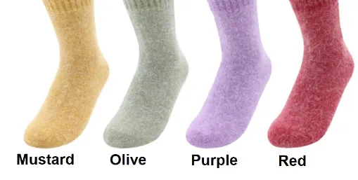 Red Wool Socks