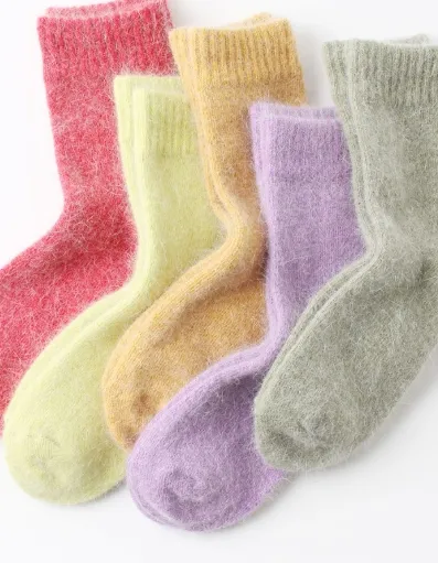 Red Wool Socks