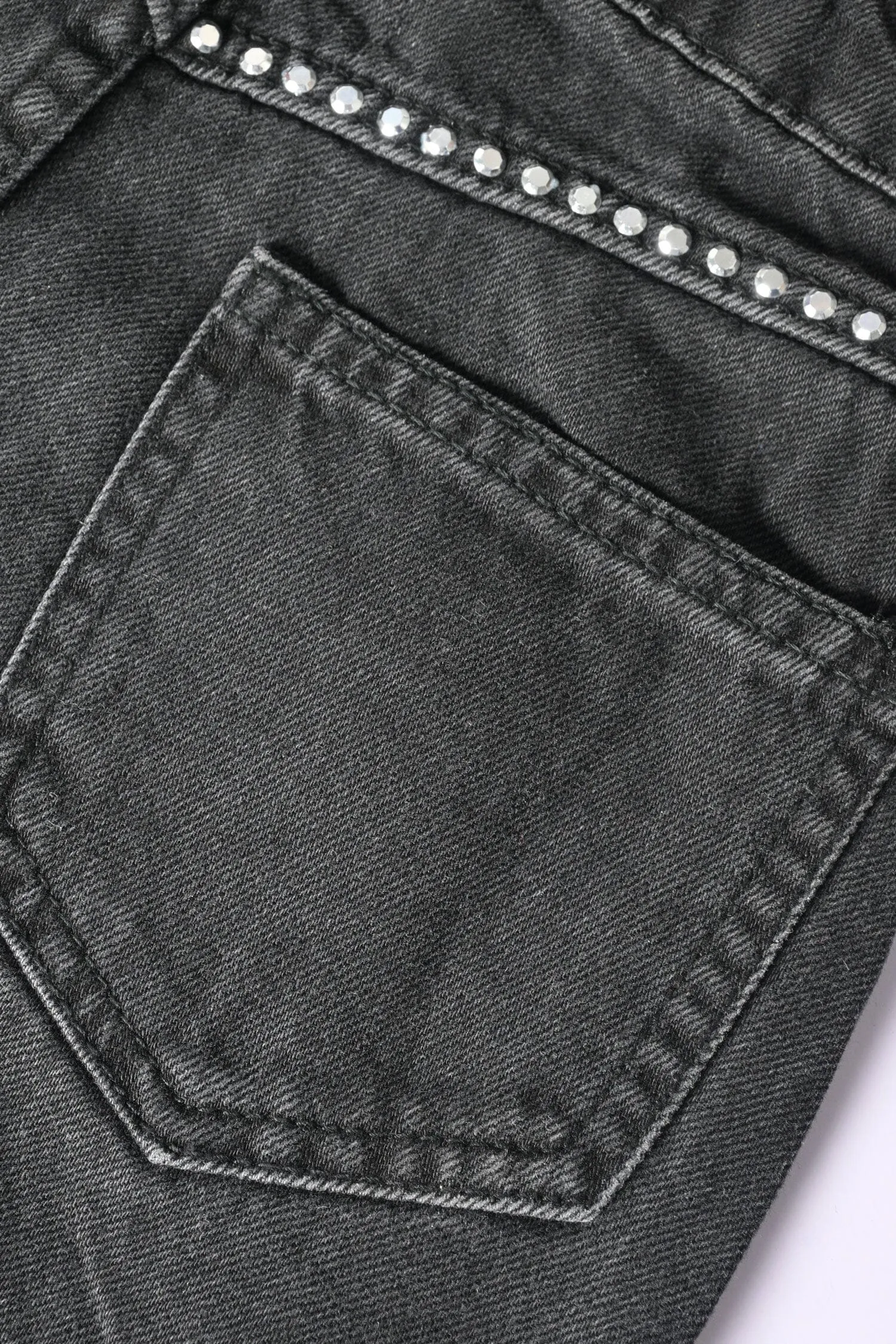River Island Girl's Studded Denim Skirt