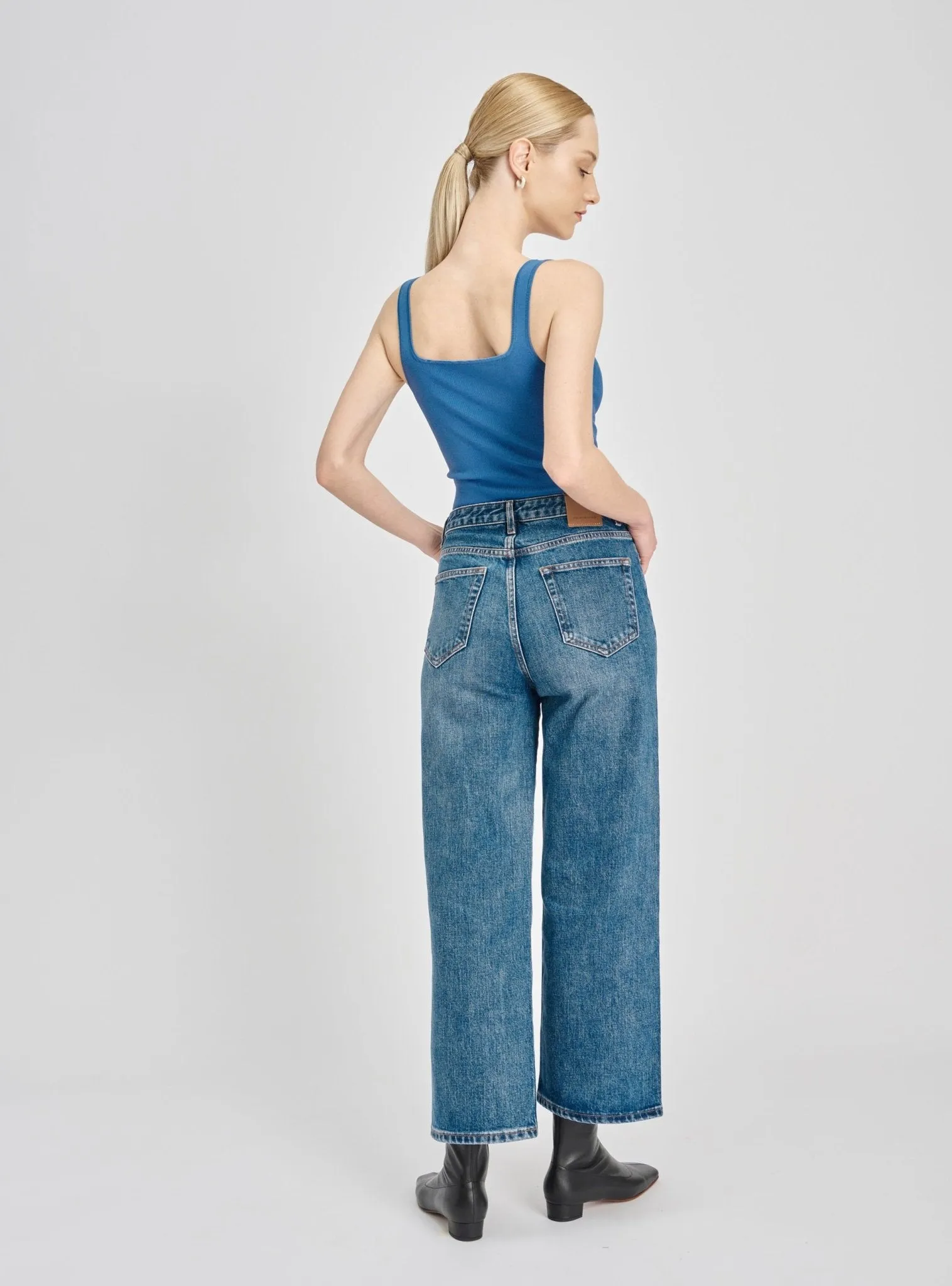 ROSEMARY jersey knit top (Sky blue)
