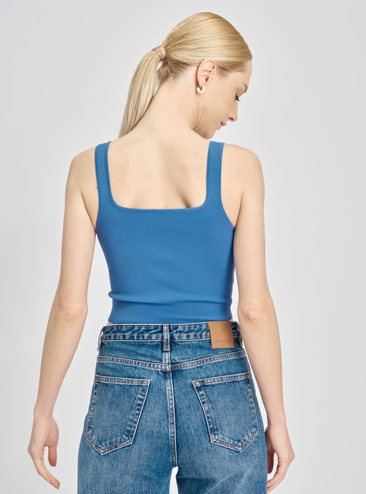 ROSEMARY jersey knit top (Sky blue)