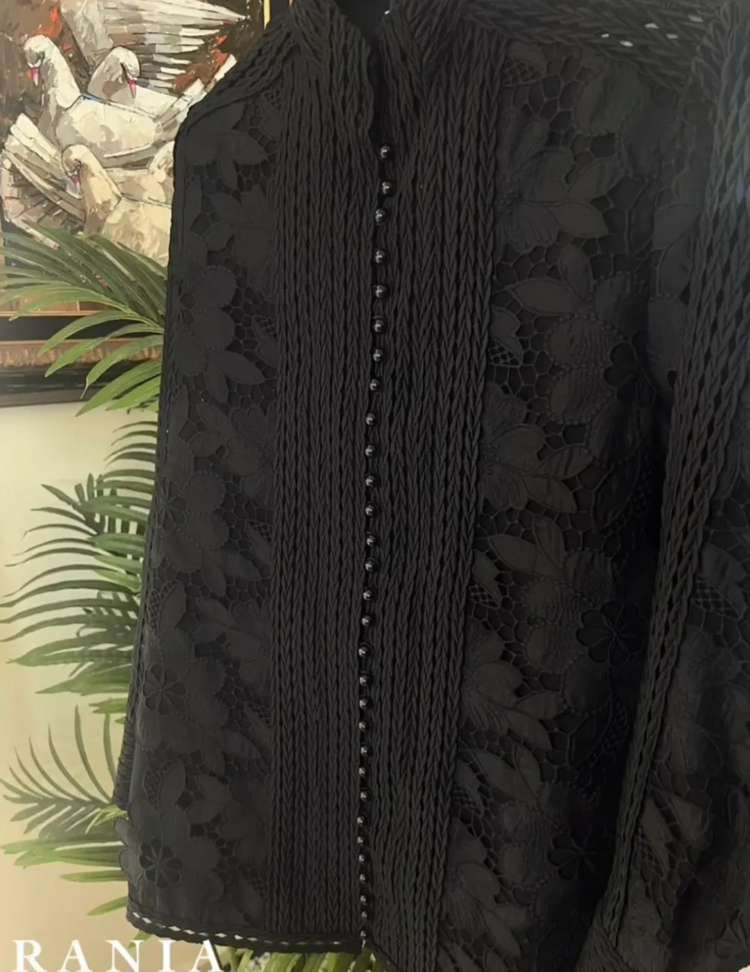 Shirt - Pearl Black Floral Shirt