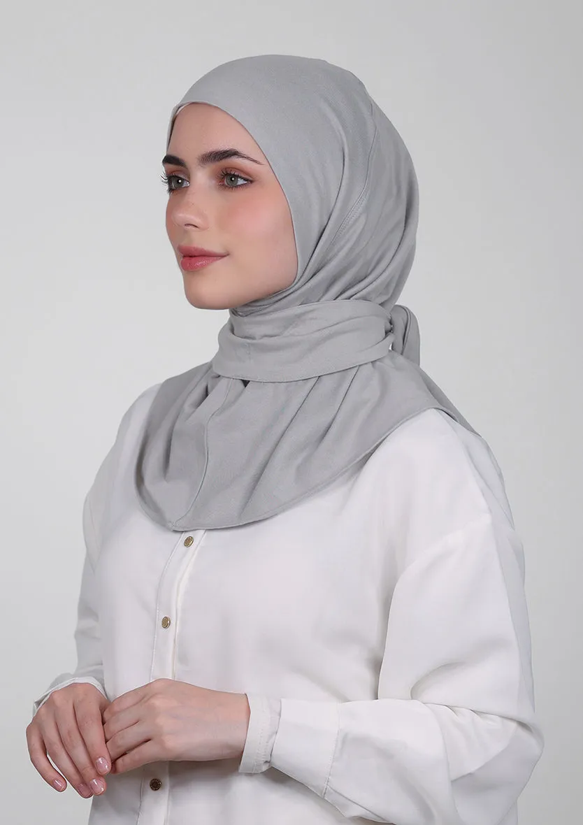 Snap Hijab-Plain Jersey Cotton