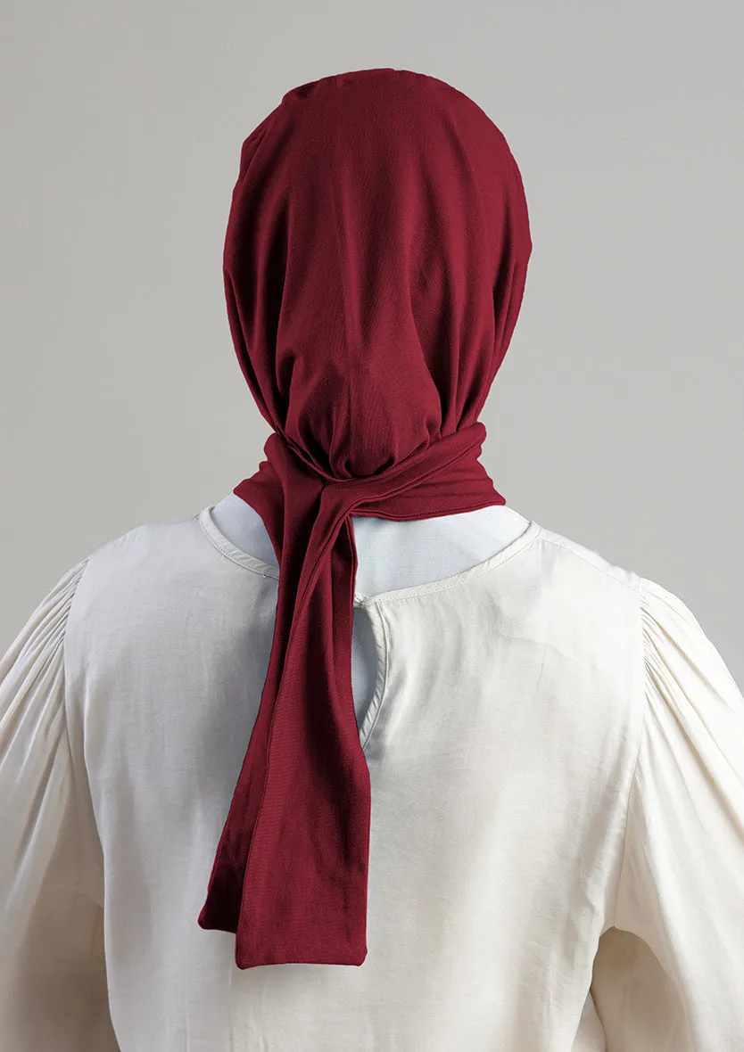 Snap Hijab-Plain Jersey Cotton