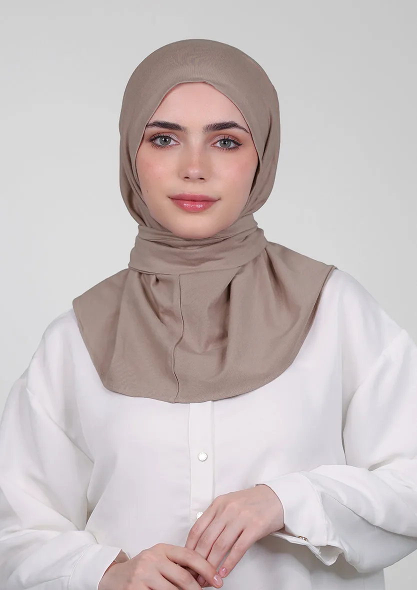Snap Hijab-Plain Jersey Cotton