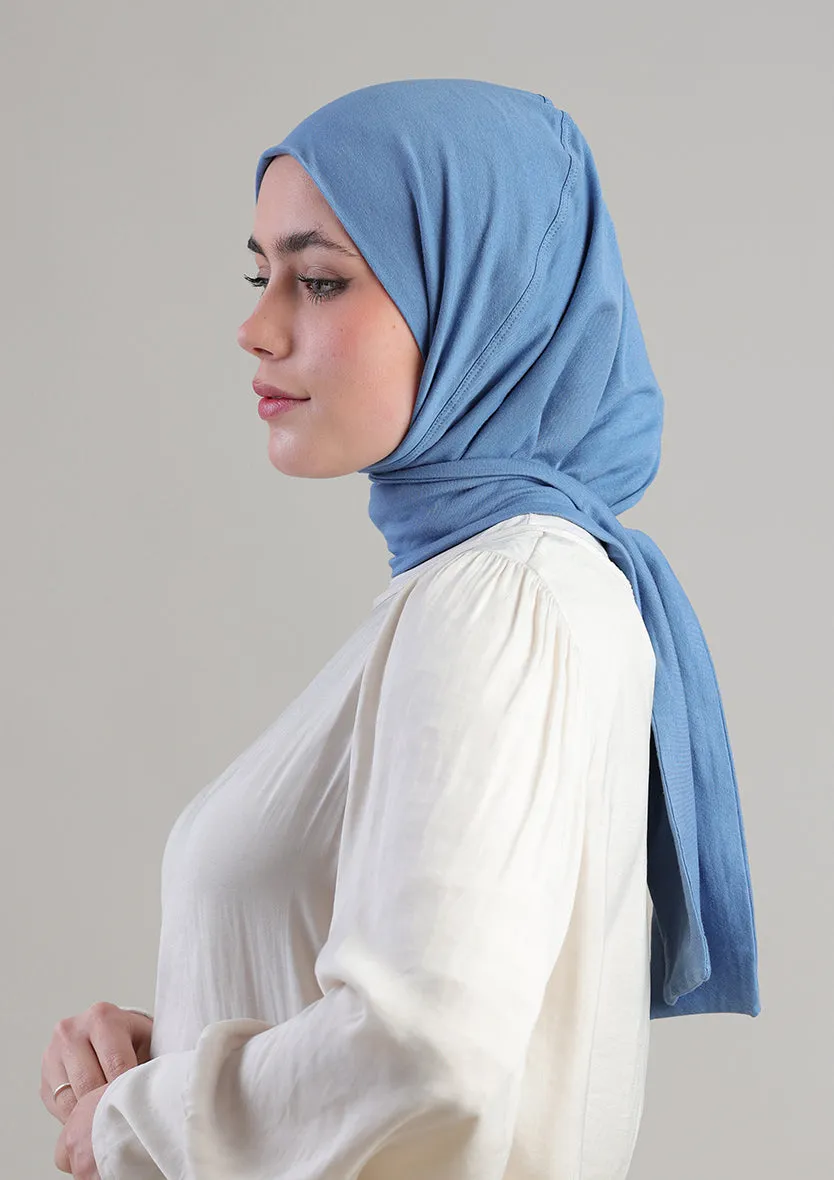 Snap Hijab-Plain Jersey Cotton