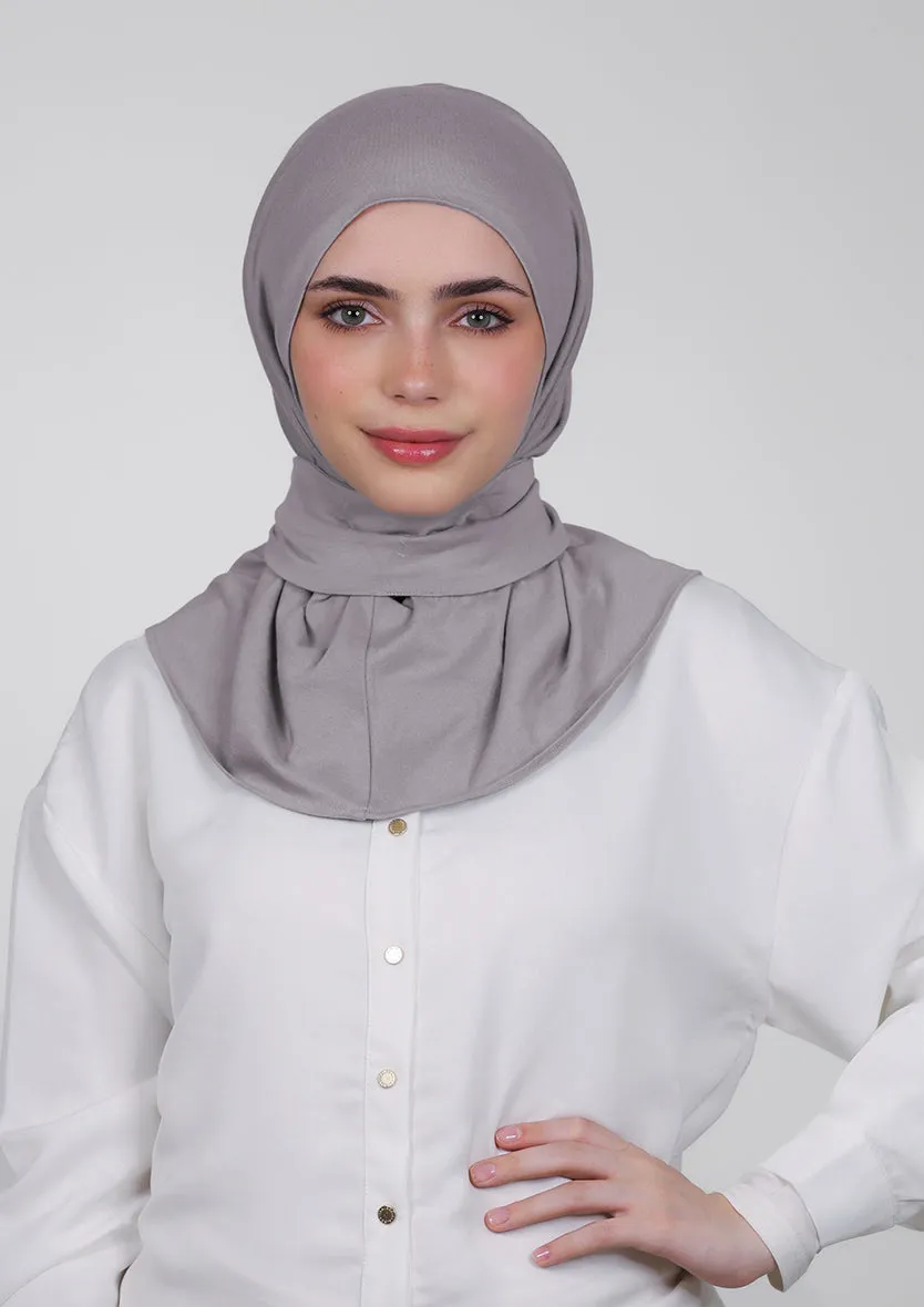 Snap Hijab-Plain Jersey Cotton