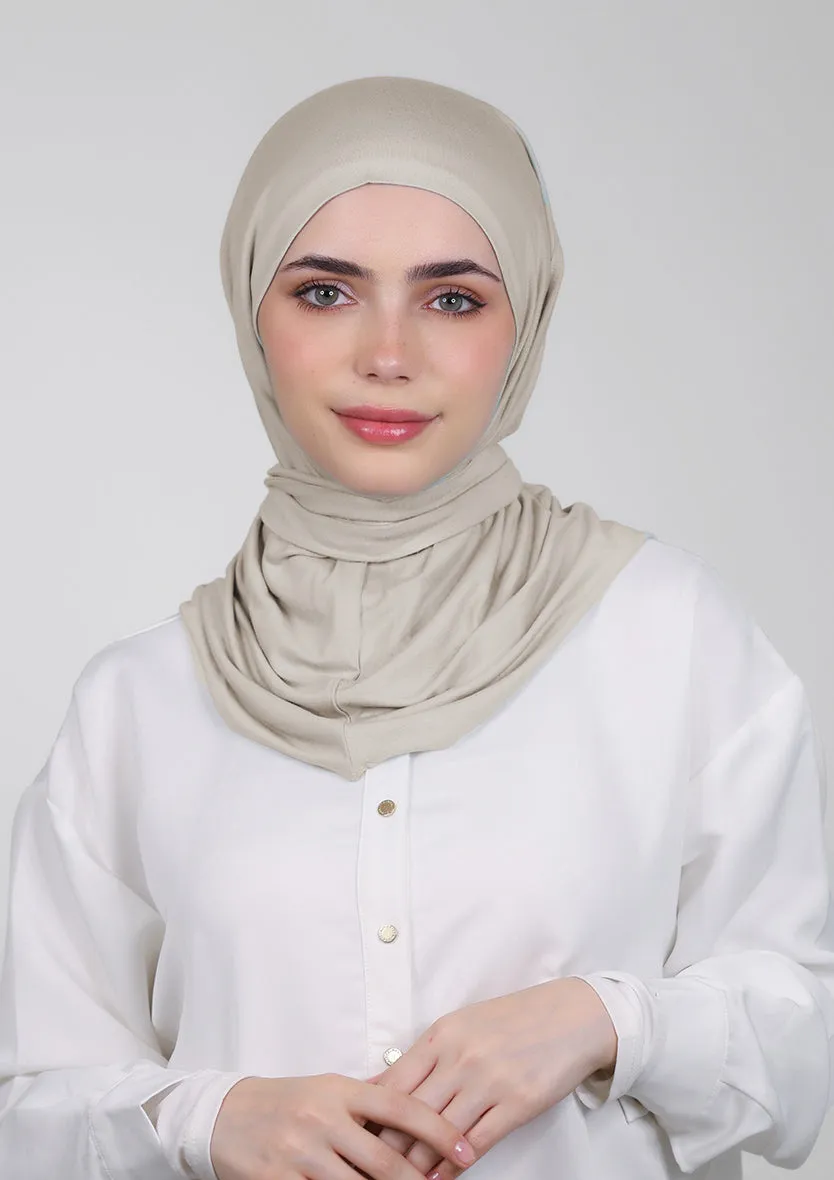 Snap Hijab-Plain Jersey Cotton