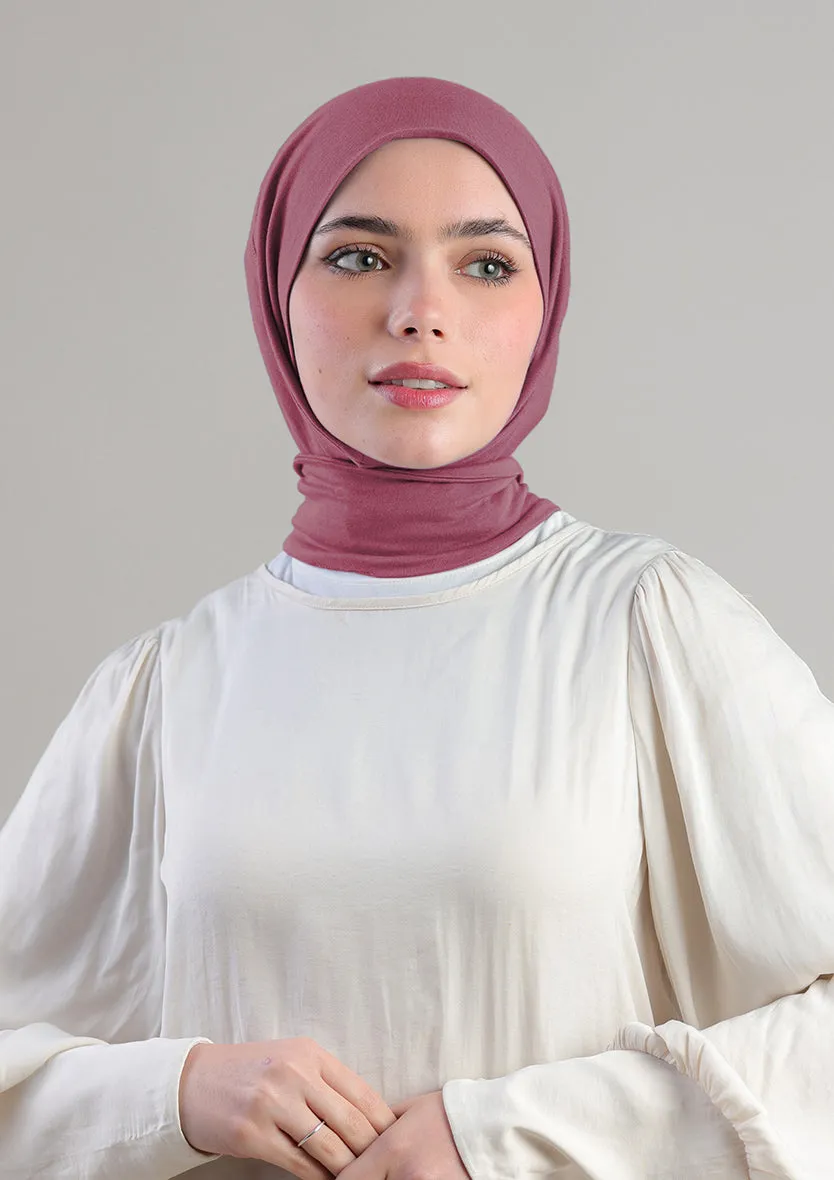 Snap Hijab-Plain Jersey Cotton