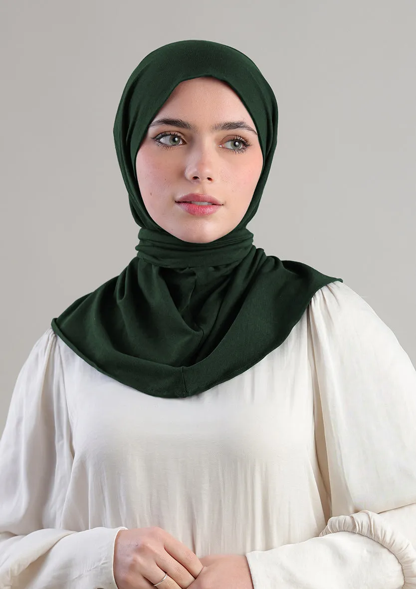 Snap Hijab-Plain Jersey Cotton