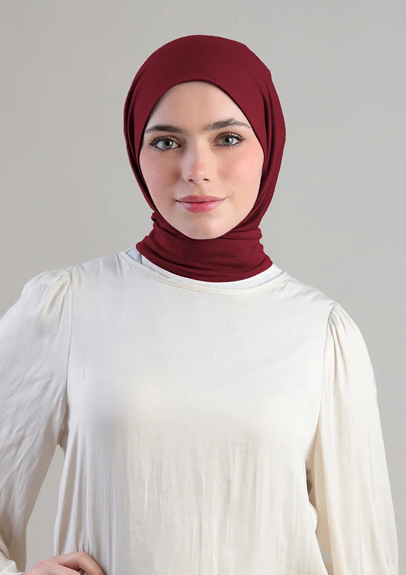 Snap Hijab-Plain Jersey Cotton
