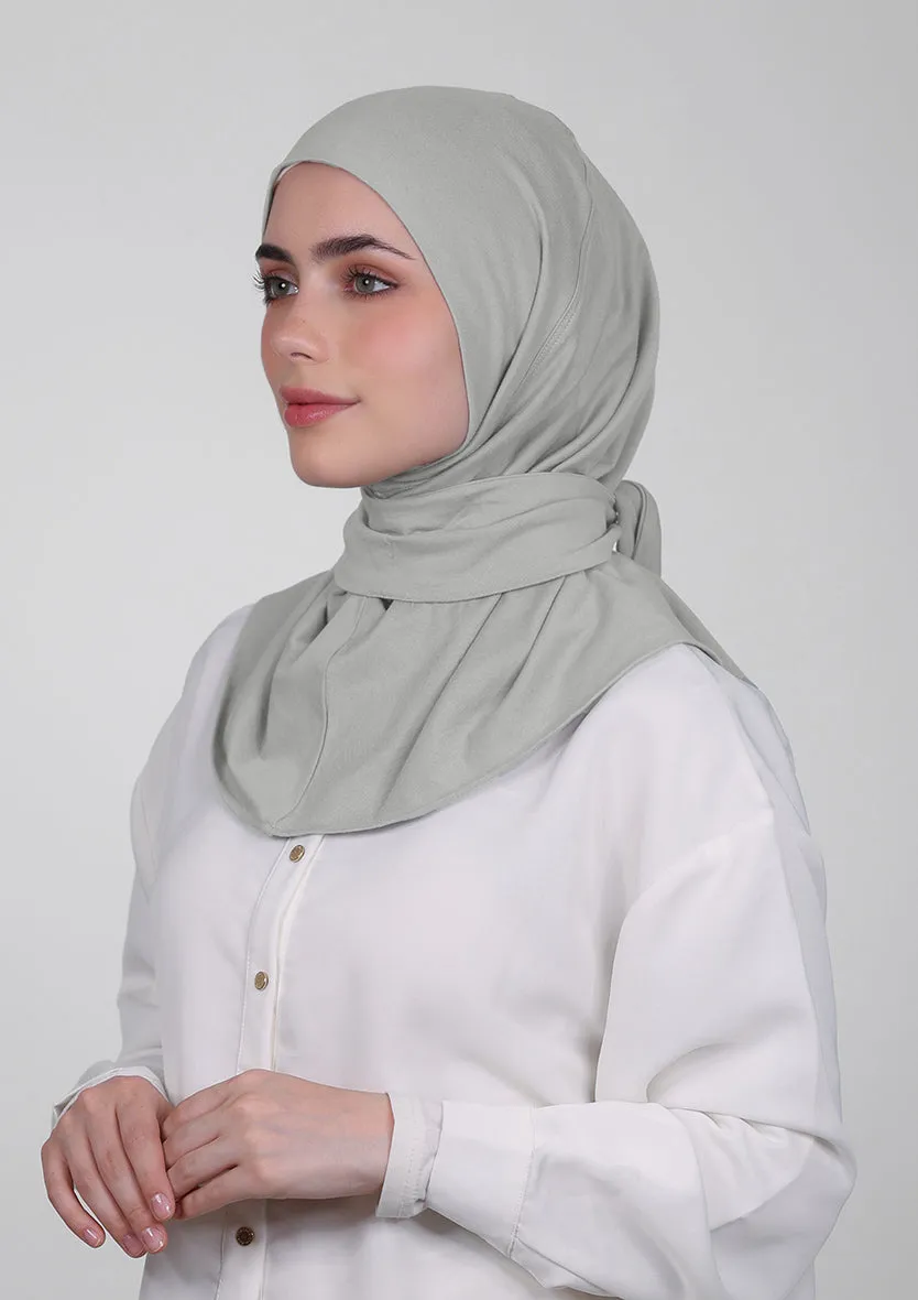 Snap Hijab-Plain Jersey Cotton
