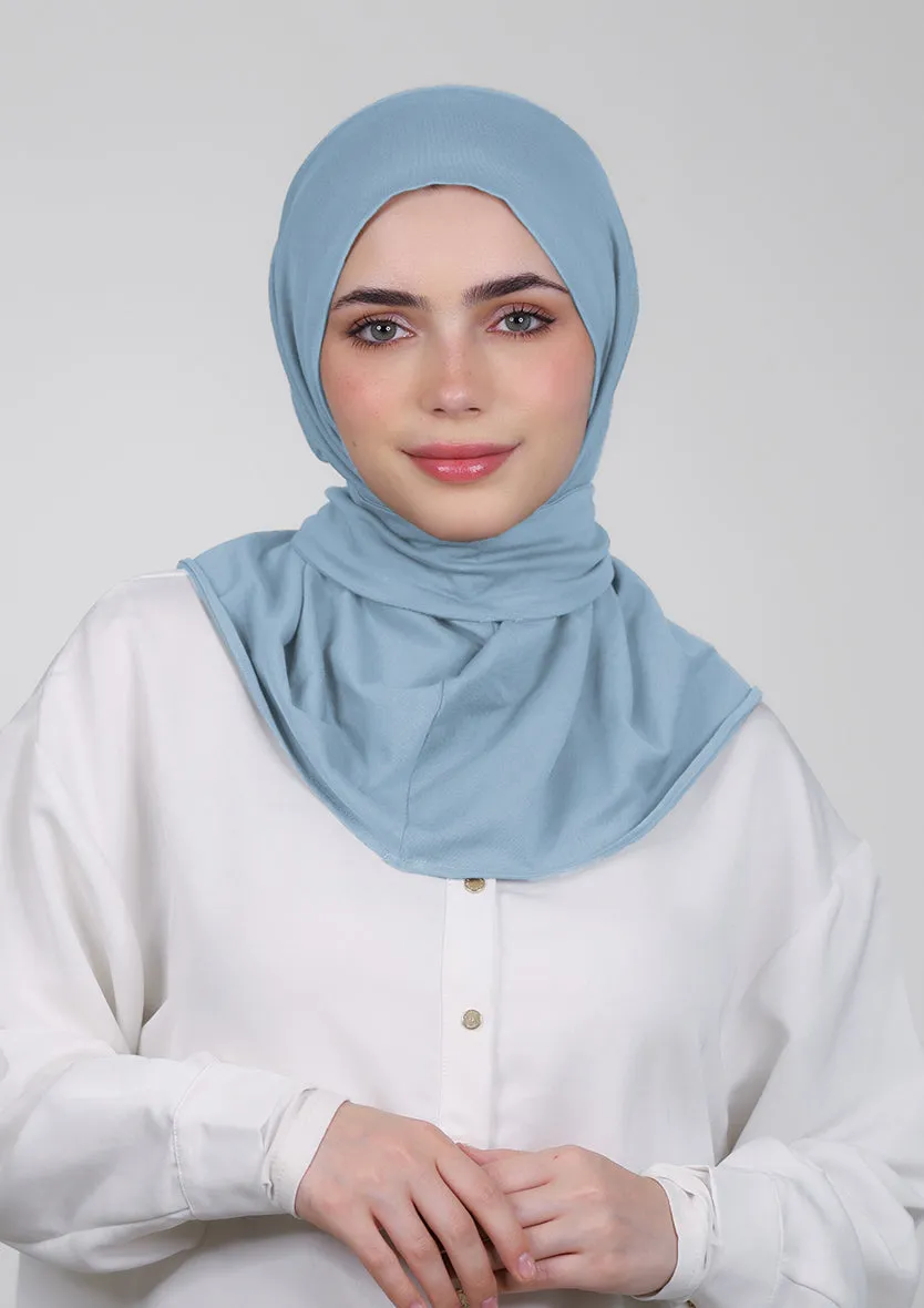 Snap Hijab-Plain Jersey Cotton