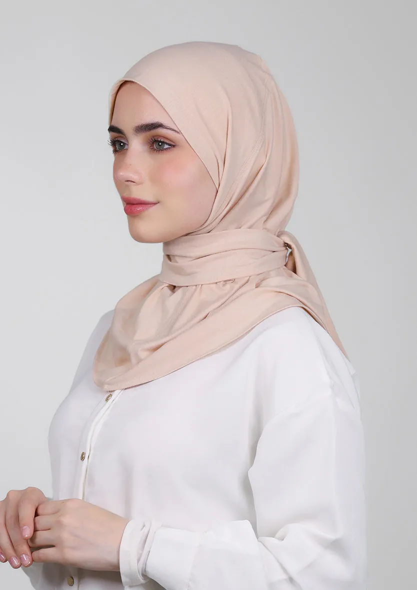 Snap Hijab-Plain Jersey Cotton