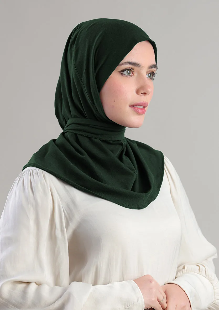 Snap Hijab-Plain Jersey Cotton