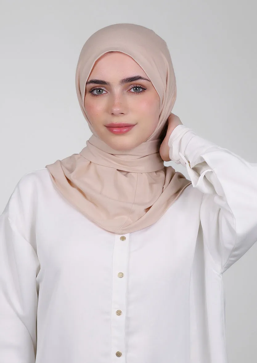 Snap Hijab-Plain Jersey Cotton