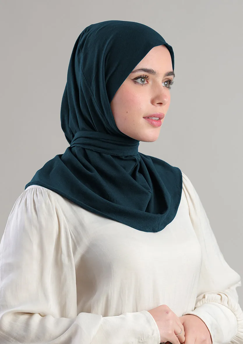 Snap Hijab-Plain Jersey Cotton