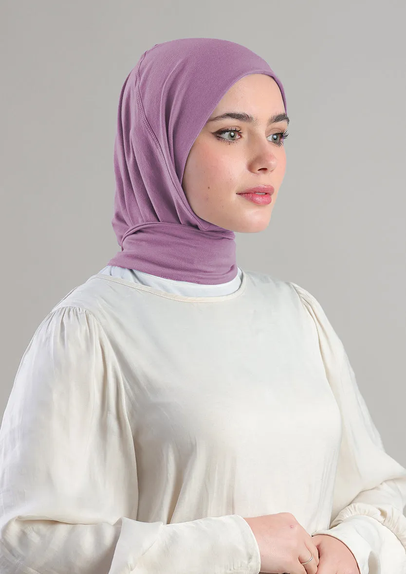Snap Hijab-Plain Jersey Cotton