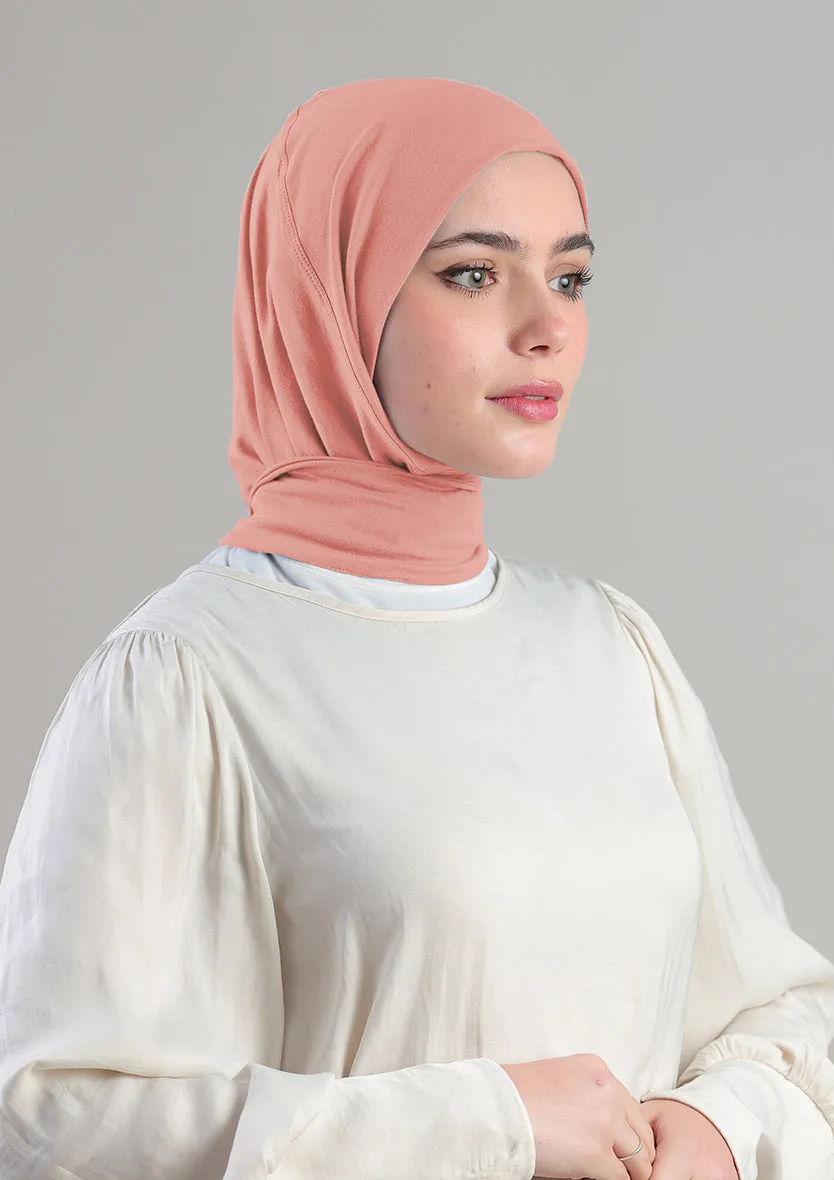 Snap Hijab-Plain Jersey Cotton