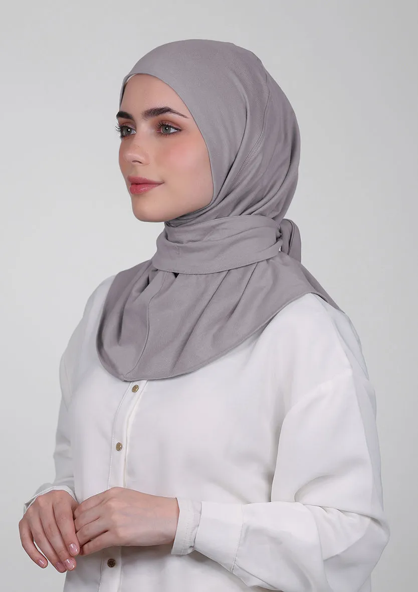 Snap Hijab-Plain Jersey Cotton