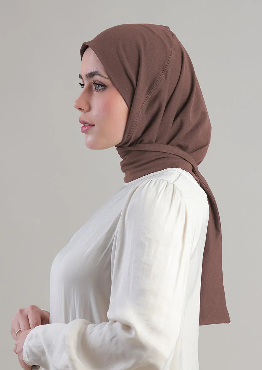 Snap Hijab-Plain Jersey Cotton