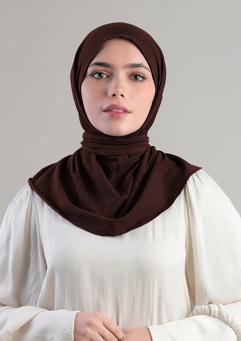 Snap Hijab-Plain Jersey Cotton