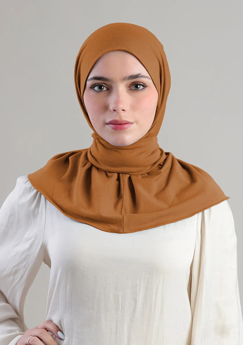 Snap Hijab-Plain Jersey Cotton
