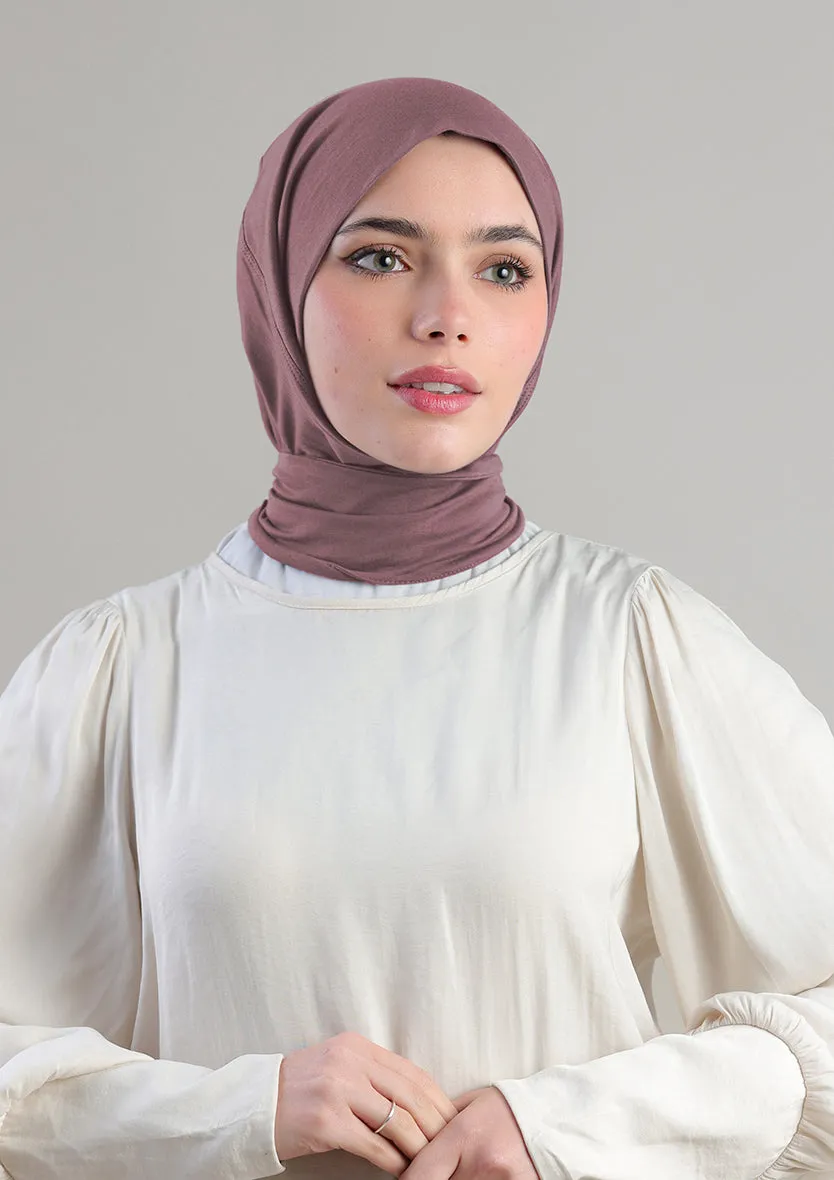 Snap Hijab-Plain Jersey Cotton