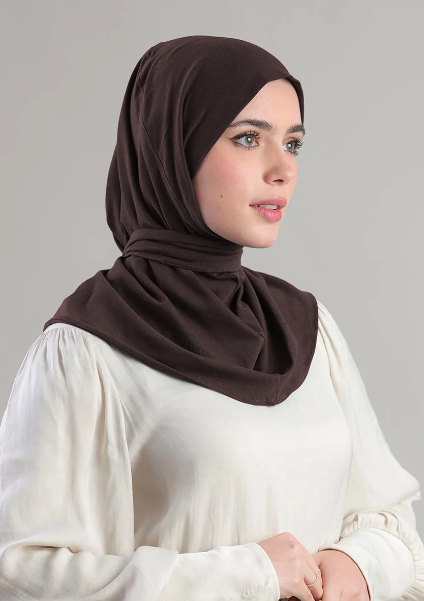 Snap Hijab-Plain Jersey Cotton