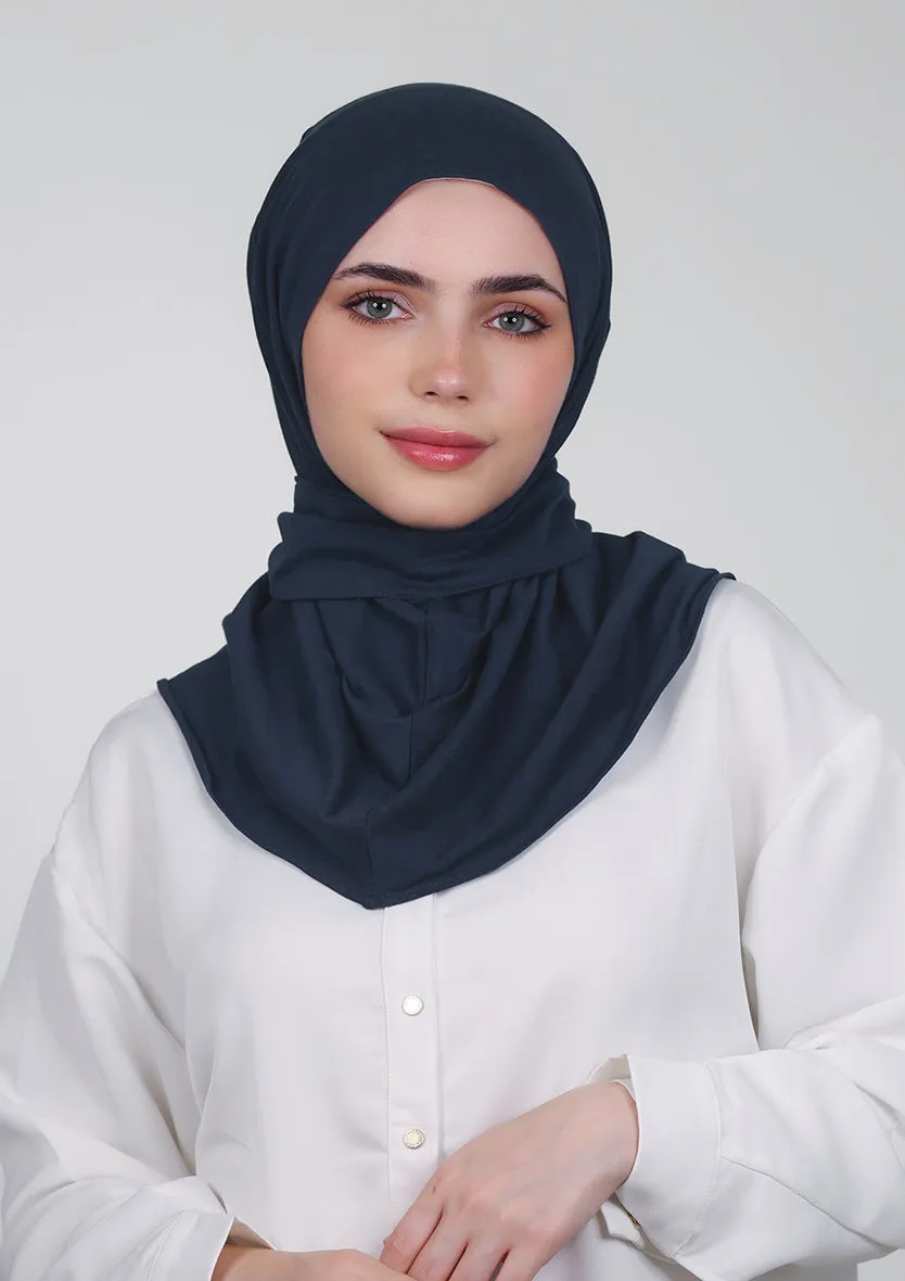Snap Hijab-Plain Jersey Cotton