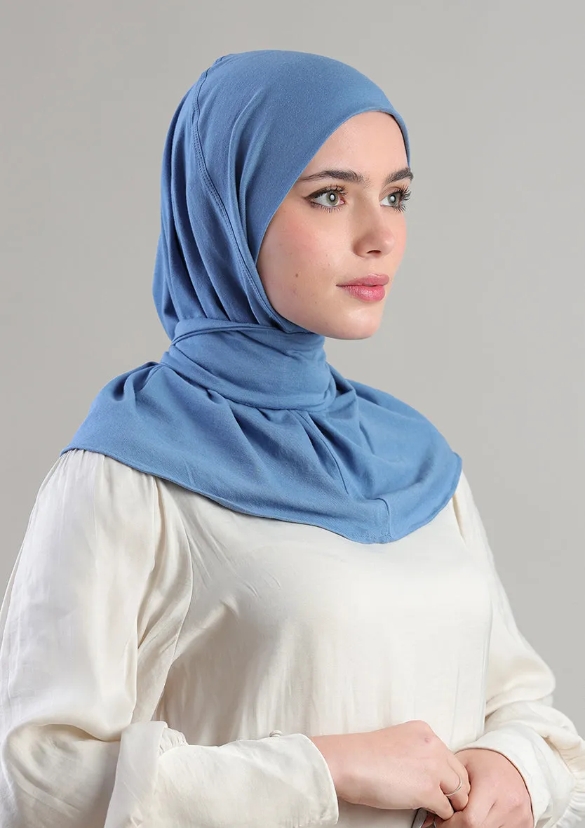 Snap Hijab-Plain Jersey Cotton