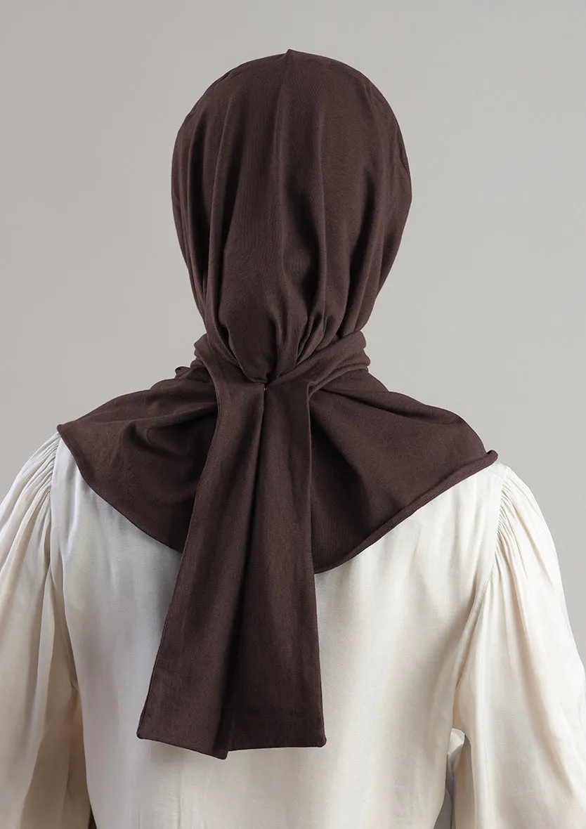 Snap Hijab-Plain Jersey Cotton
