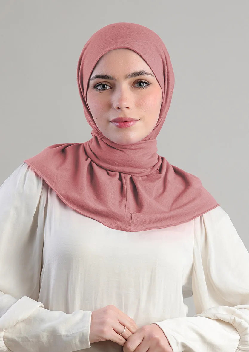 Snap Hijab-Plain Jersey Cotton