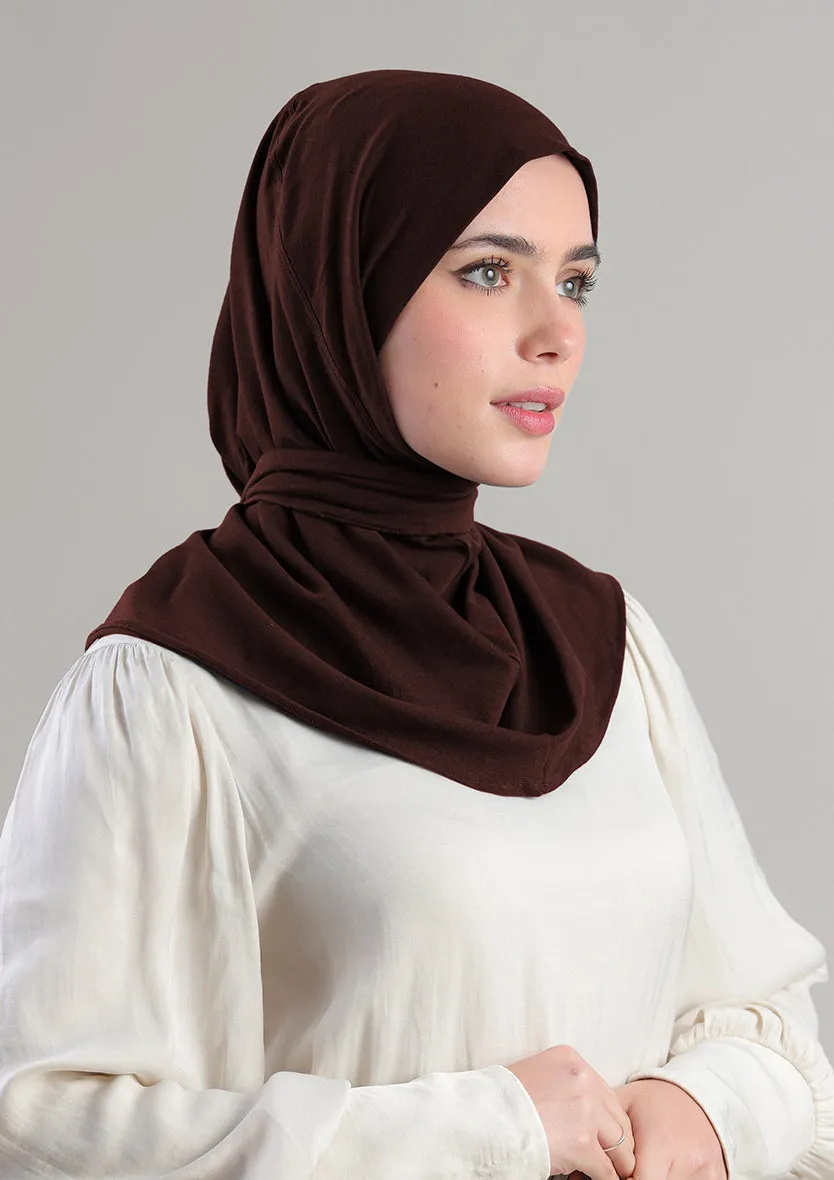 Snap Hijab-Plain Jersey Cotton