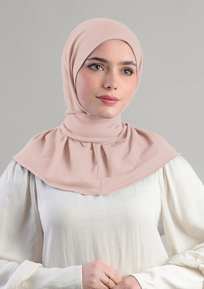 Snap Hijab-Plain Jersey Cotton