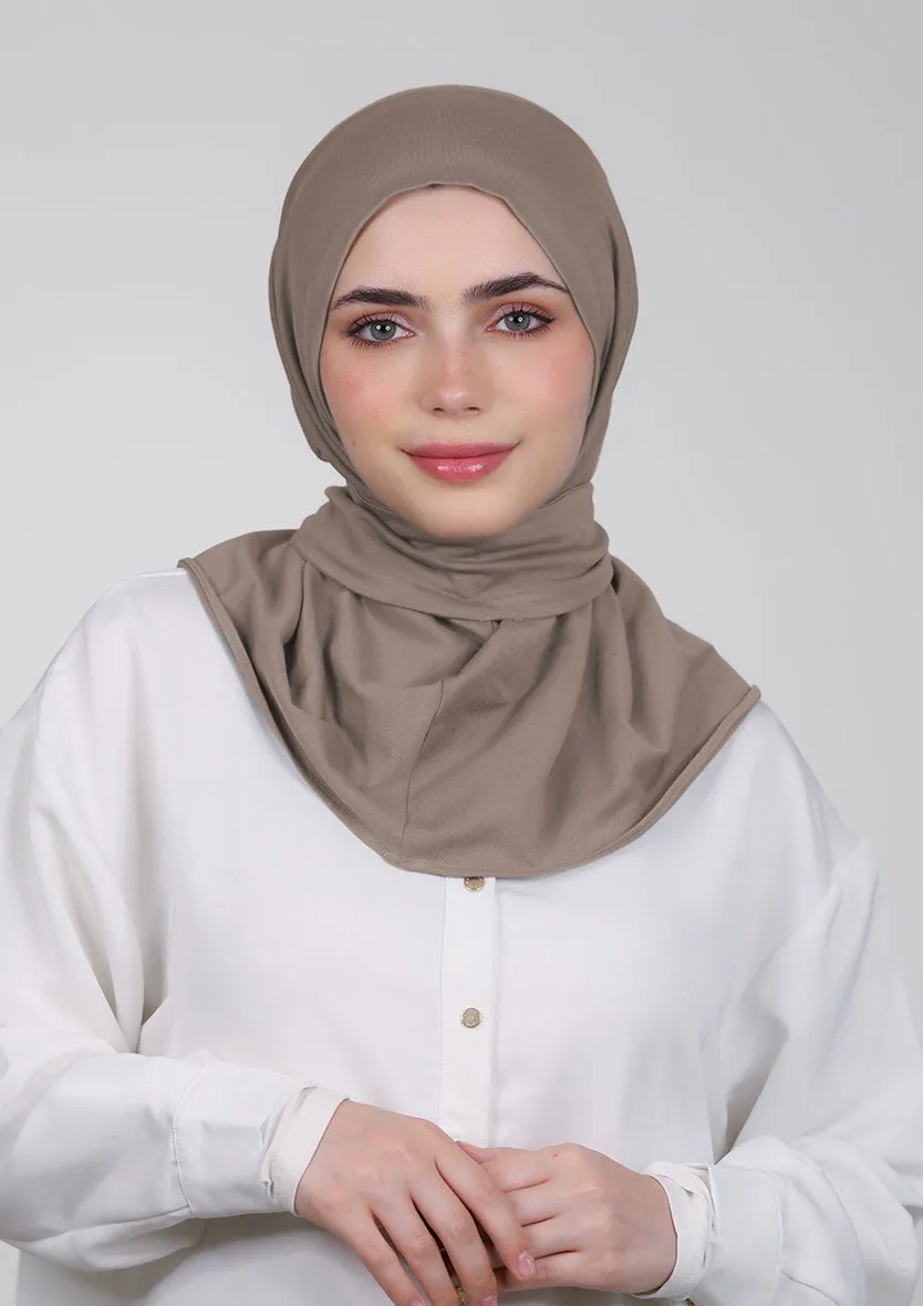 Snap Hijab-Plain Jersey Cotton