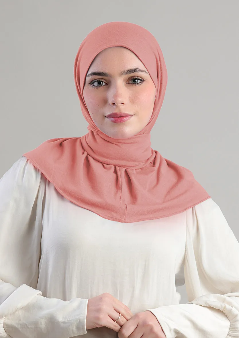 Snap Hijab-Plain Jersey Cotton