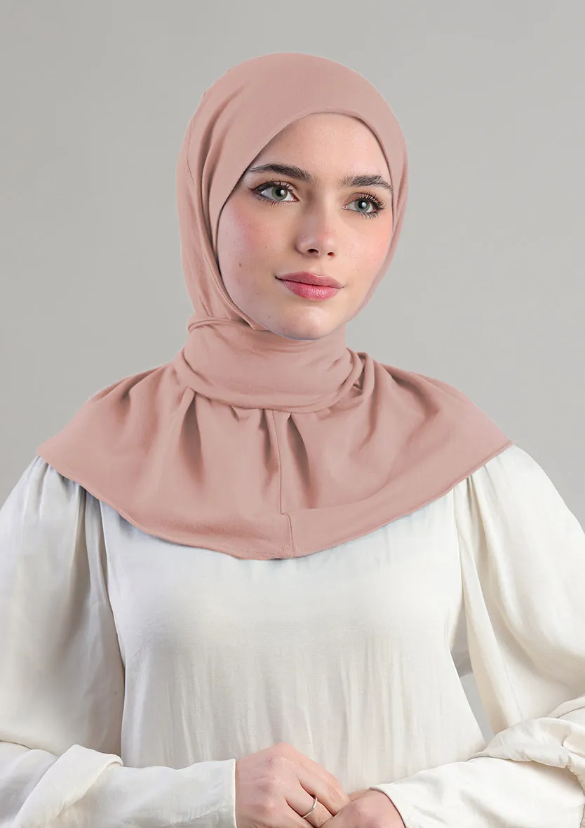 Snap Hijab-Plain Jersey Cotton