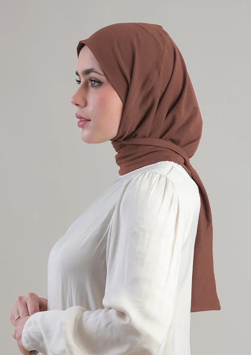 Snap Hijab-Plain Jersey Cotton