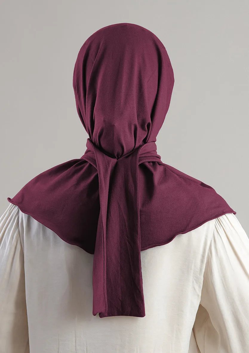 Snap Hijab-Plain Jersey Cotton