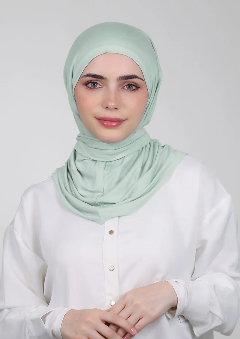 Snap Hijab-Plain Jersey Cotton