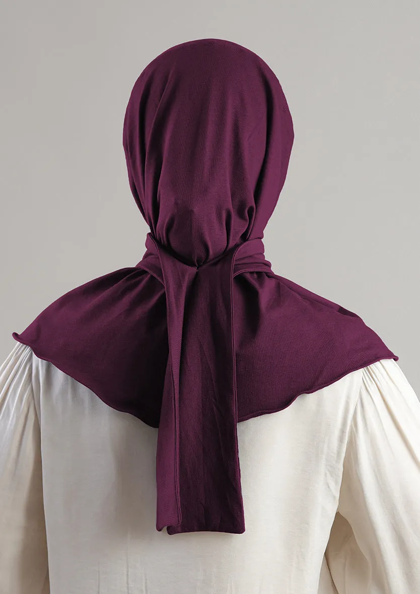 Snap Hijab-Plain Jersey Cotton