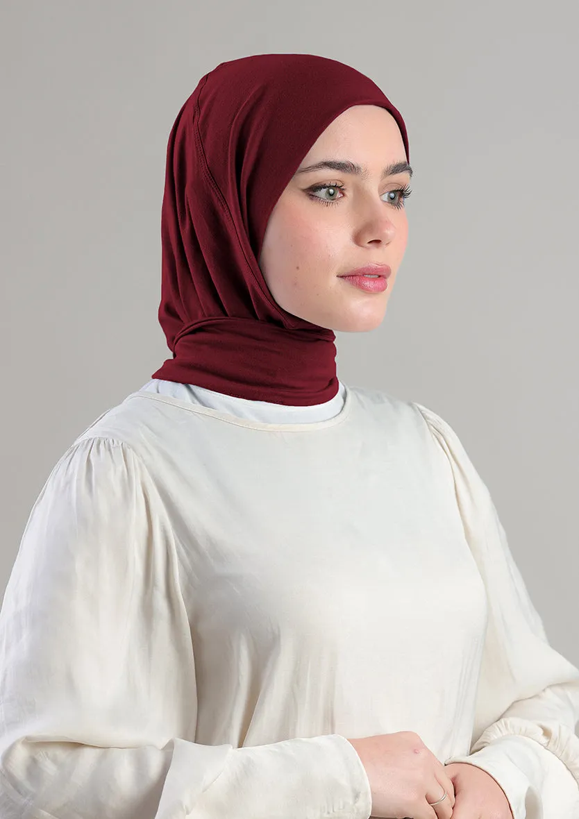 Snap Hijab-Plain Jersey Cotton