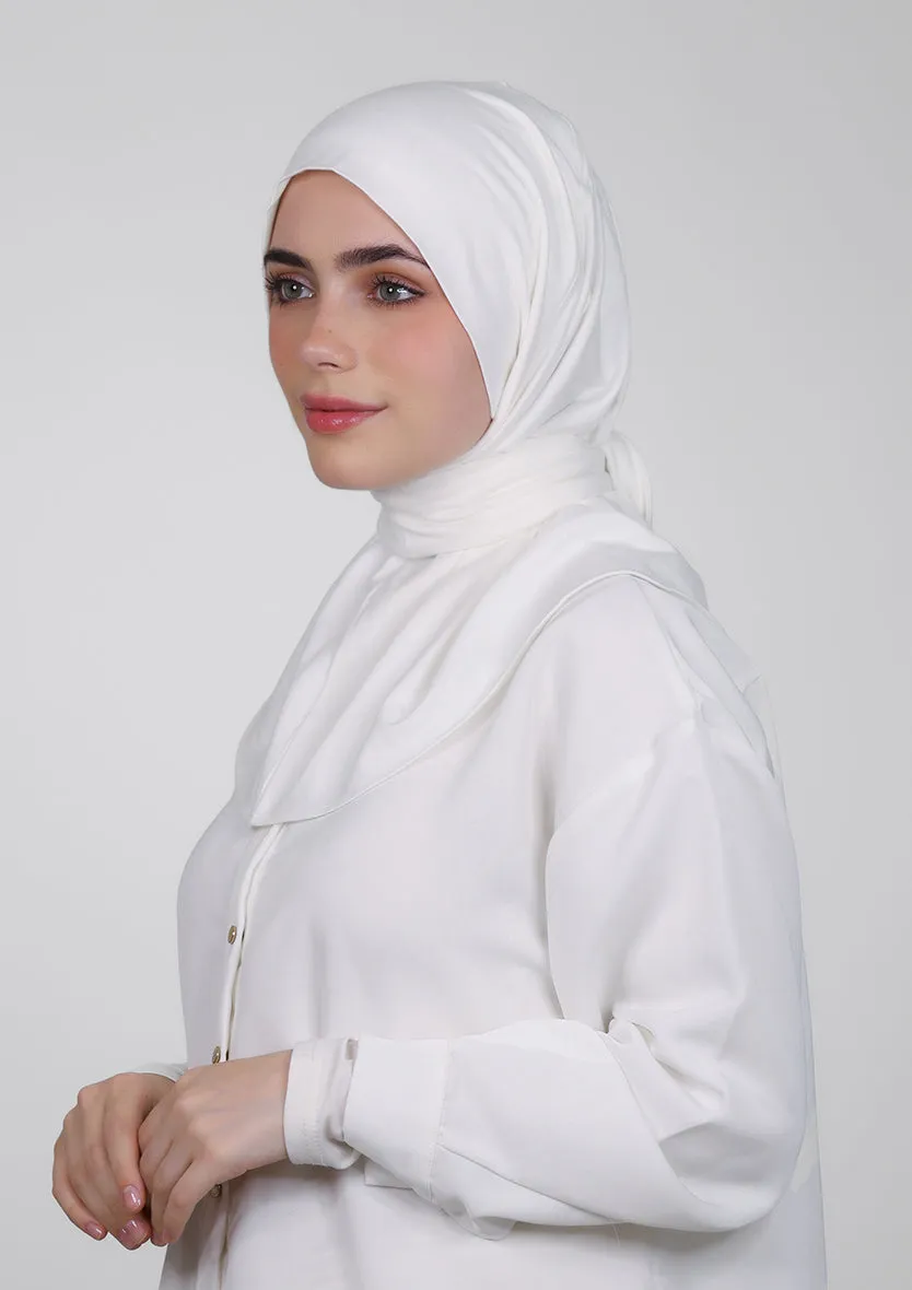 Snap Hijab-Plain Jersey Cotton