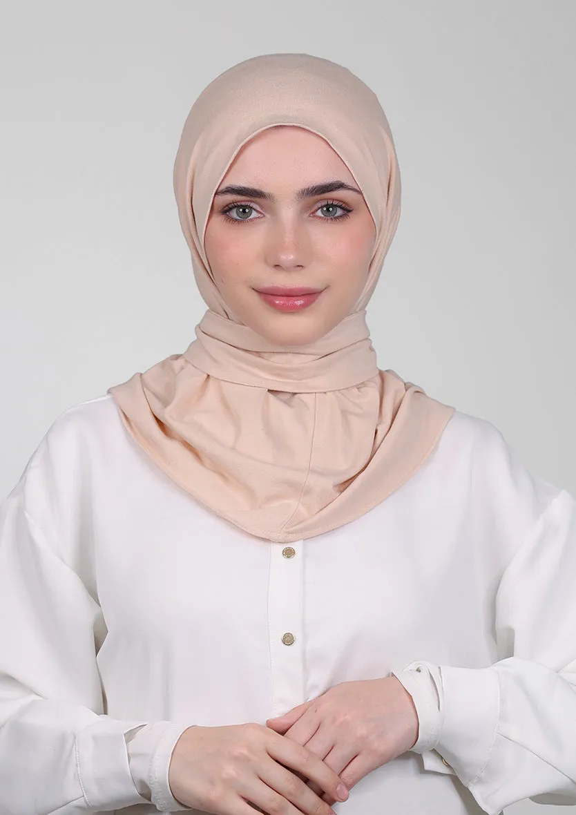 Snap Hijab-Plain Jersey Cotton