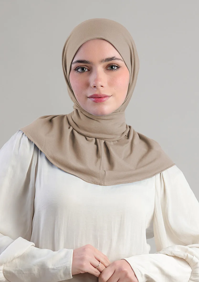 Snap Hijab-Plain Jersey Cotton