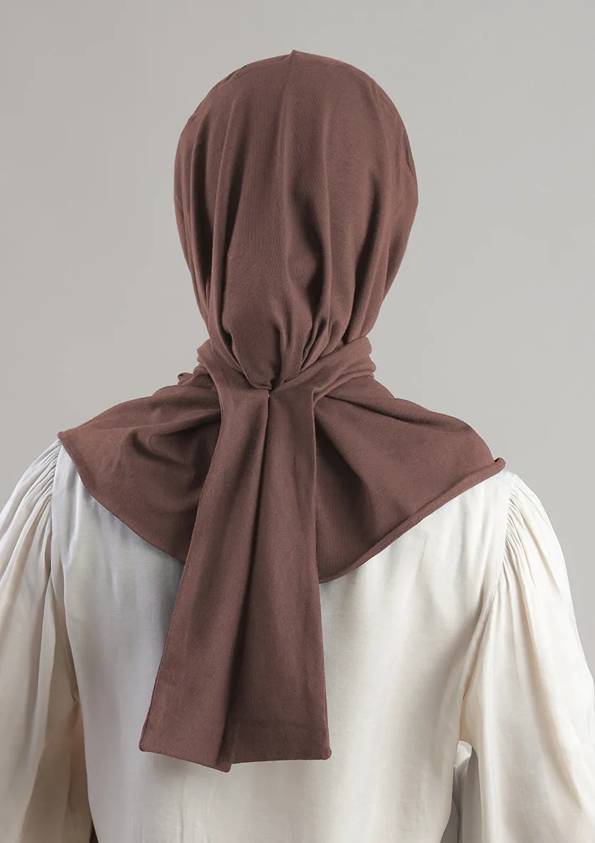 Snap Hijab-Plain Jersey Cotton