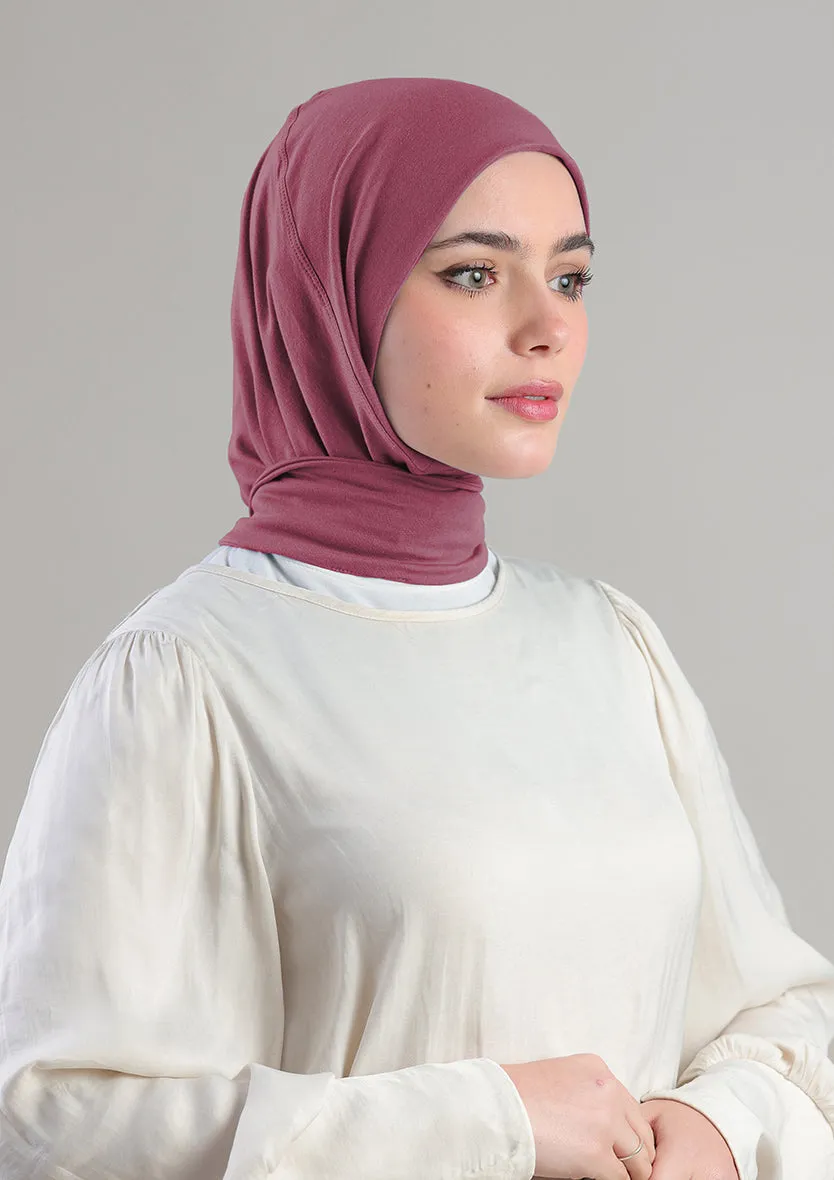 Snap Hijab-Plain Jersey Cotton