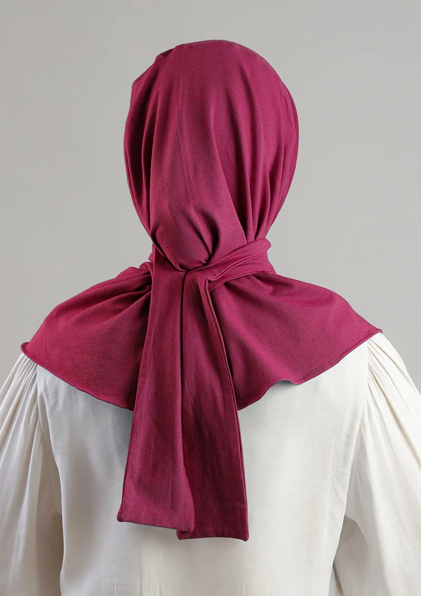 Snap Hijab-Plain Jersey Cotton